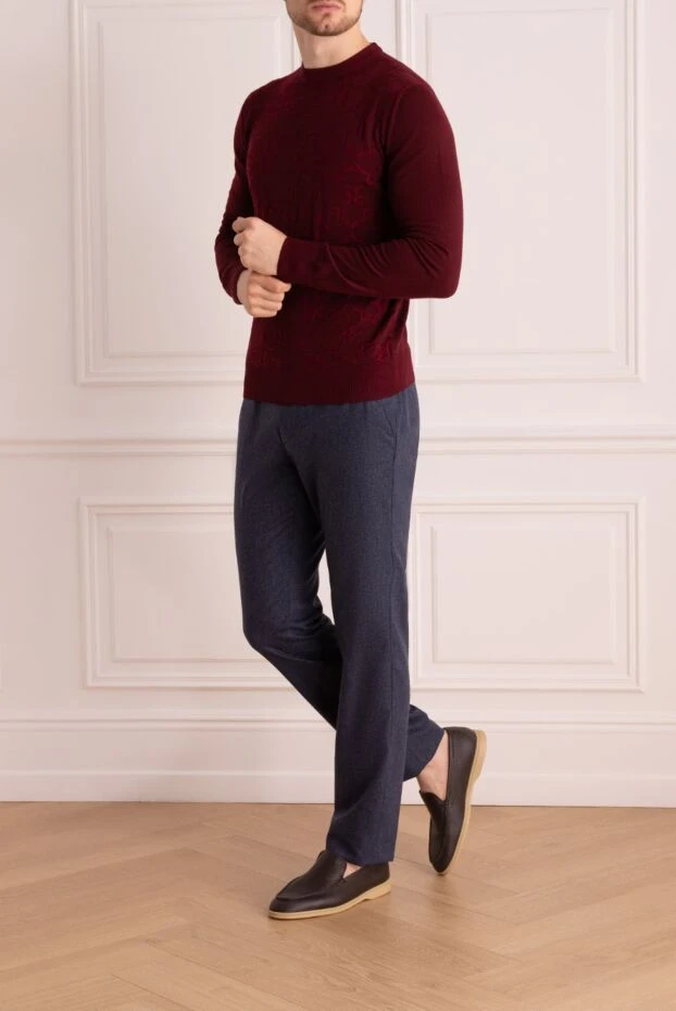 Billionaire man wool jumper burgundy for men buy with prices and photos 139277 - photo 2
