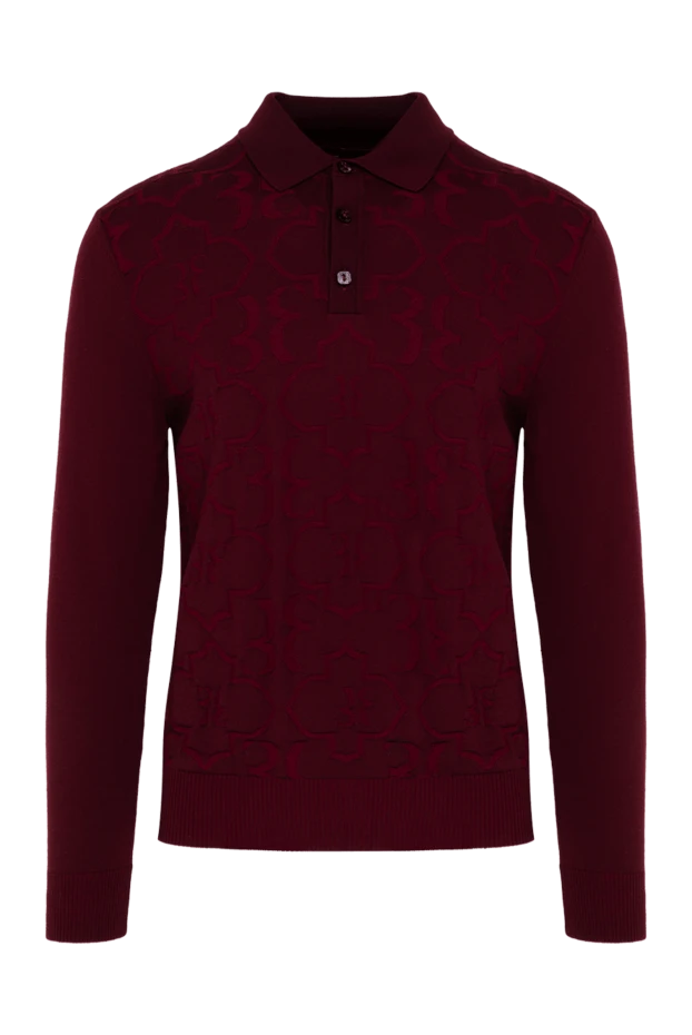 Billionaire man wool long sleeve polo burgundy for men buy with prices and photos 139278 - photo 1