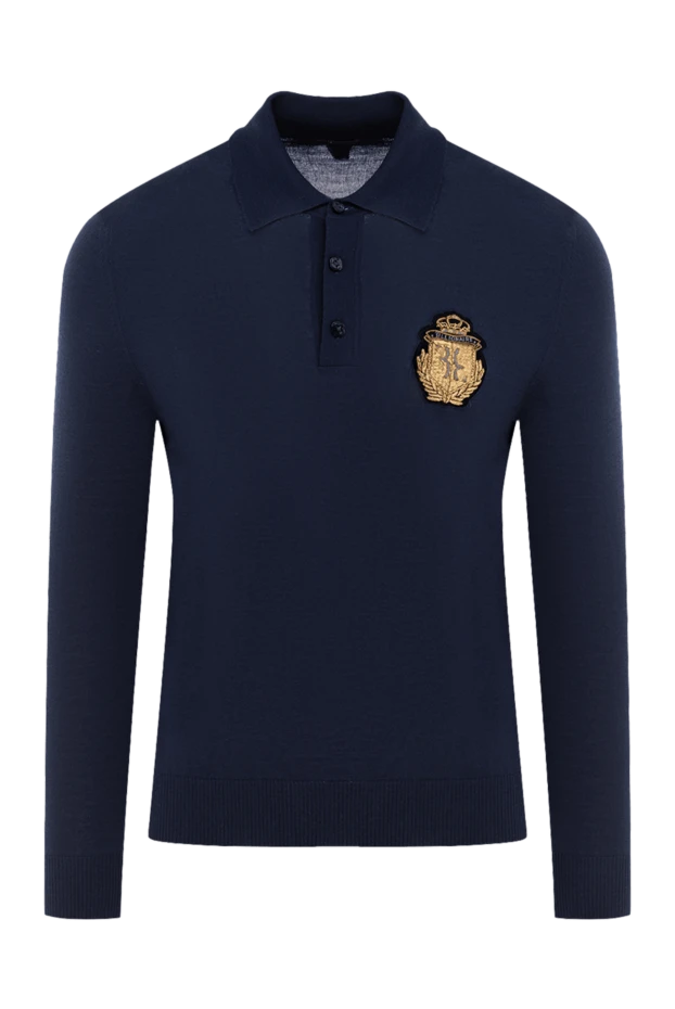 Billionaire man wool long sleeve polo blue for men buy with prices and photos 139304 - photo 1