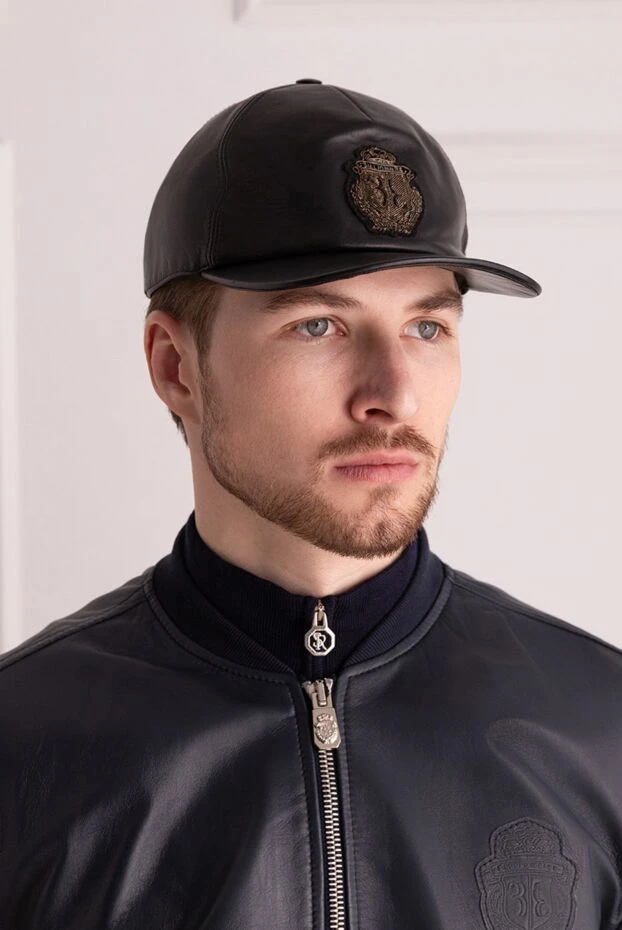Billionaire man black leather cap for men buy with prices and photos 139342 - photo 2