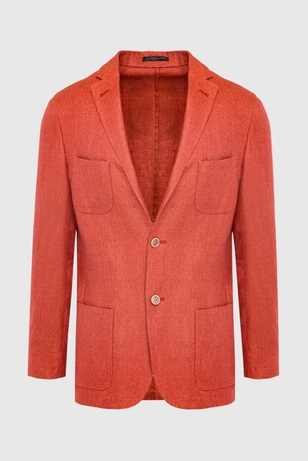 Corneliani man orange canvas and wool jacket for men 139381 - photo 1