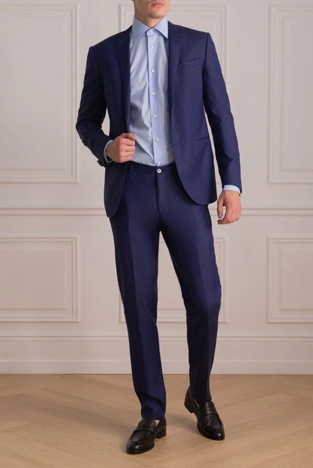 Corneliani man men's blue suit buy with prices and photos 139386 - photo 2