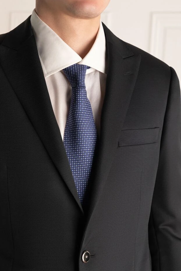 Corneliani мужские галстук из шелка синий мужской купить с ценами и фото 139413 - фото 2