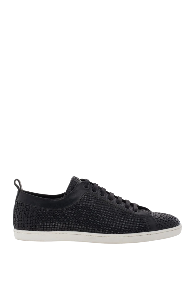 Corneliani man black leather sneakers for men buy with prices and photos 139432 - photo 1