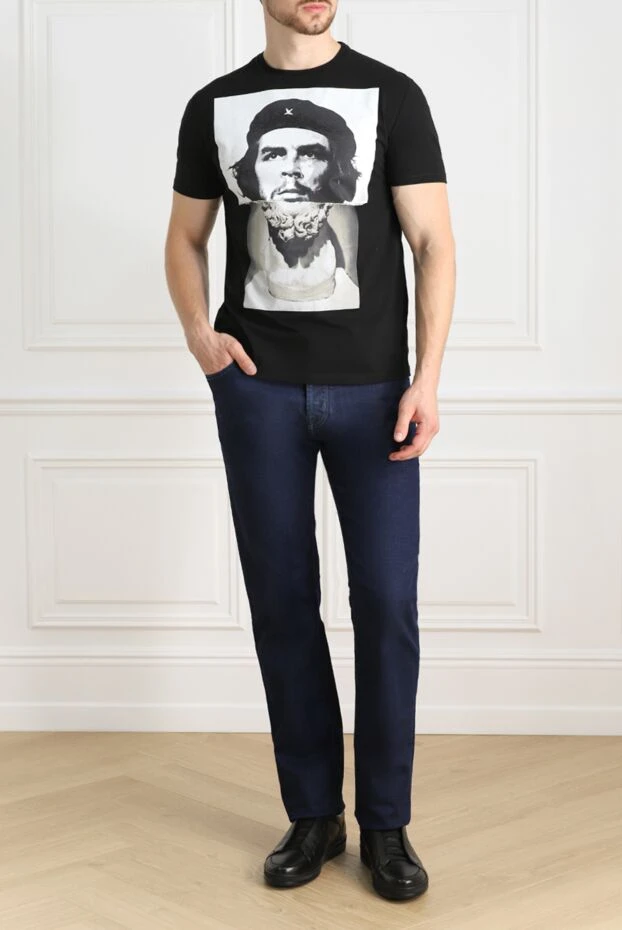 Neil Barrett man black cotton t-shirt for men buy with prices and photos 139488 - photo 2