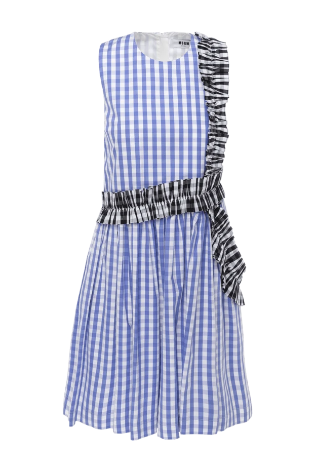 MSGM женские платье из хлопка голубое женское купить с ценами и фото 139546 - фото 1