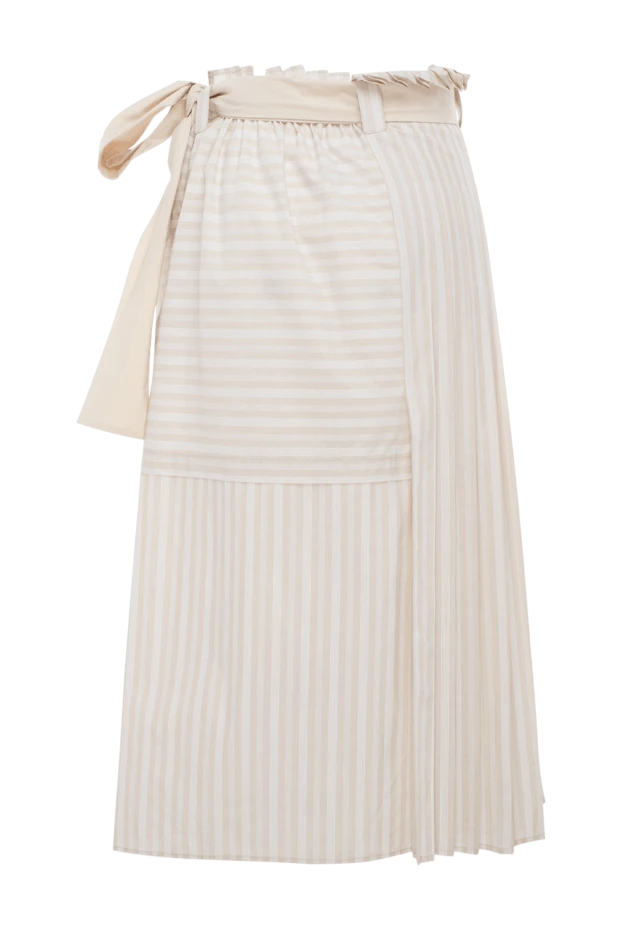 Gentryportofino женские юбка из хлопка бежевый женский купить с ценами и фото 139553 - фото 1