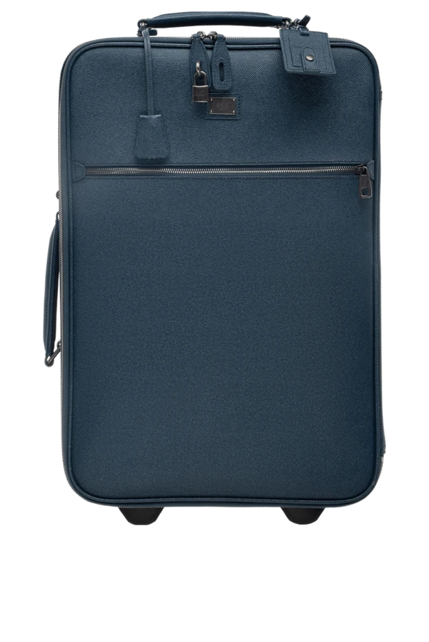 Dolce & Gabbana мужские чемодан из кожи синий мужской купить с ценами и фото 139597 - фото 1