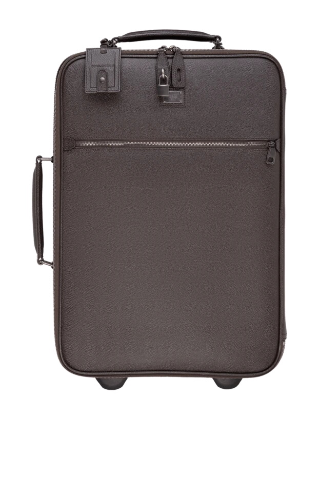 Dolce & Gabbana чоловічі валіза зі шкіри коричнева чоловічий купити фото з цінами 139598 - фото 1