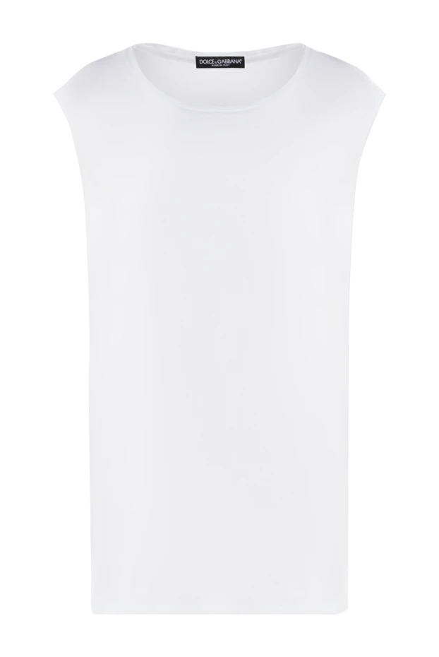 Dolce & Gabbana жіночі топ із бавовни білий жіночий купити фото з цінами 139617 - фото 1