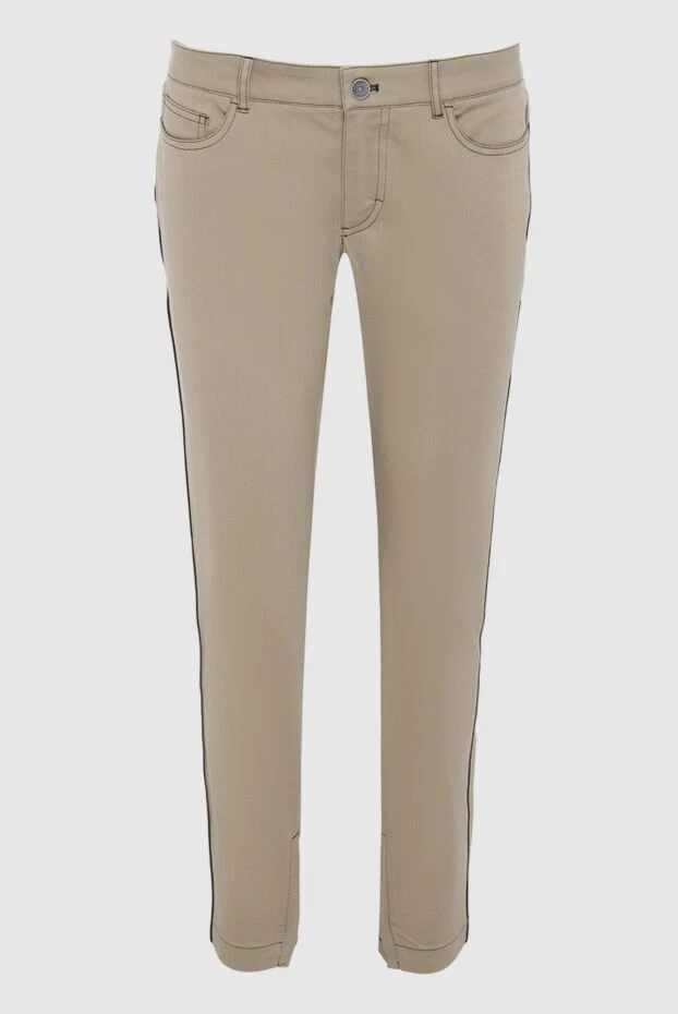 Dolce & Gabbana women's pants with a black stripe beige 139622 - photo 1