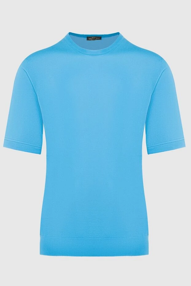 Cesare di Napoli чоловічі футболка з бавовни блакитна чоловіча купити фото з цінами 139688 - фото 1