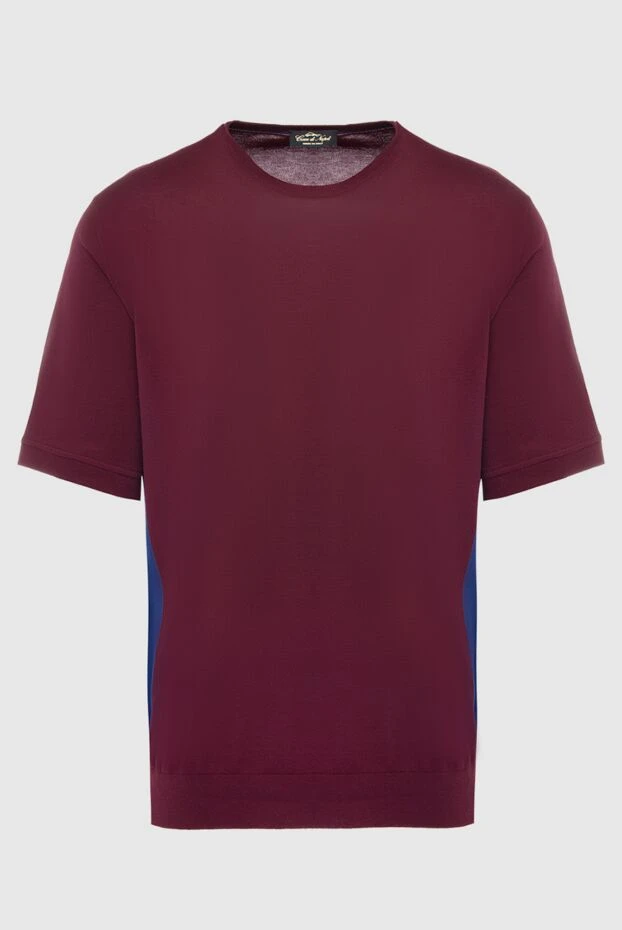 Cesare di Napoli чоловічі футболка з бавовни бордова чоловіча купити фото з цінами 139689 - фото 1