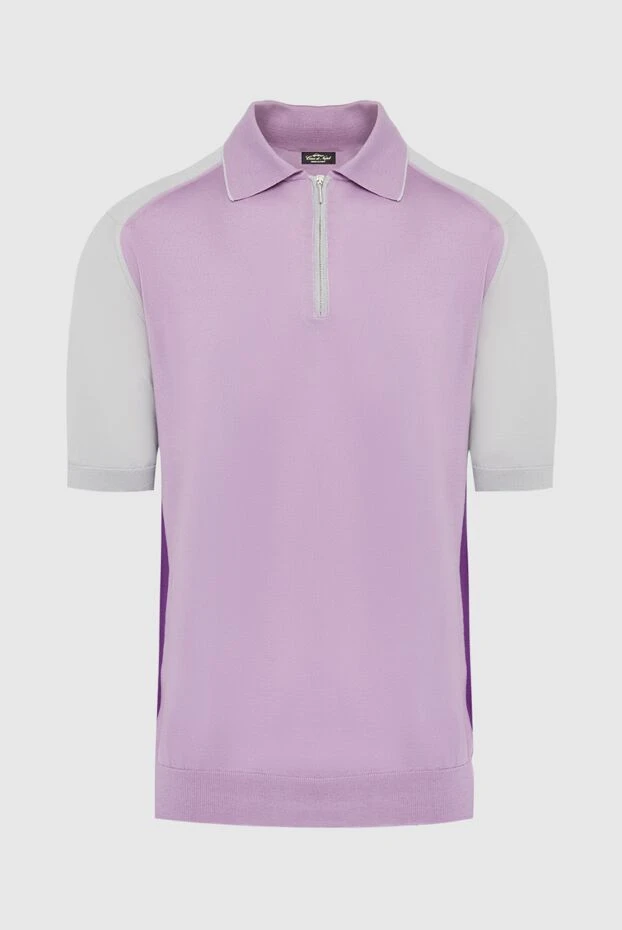 Cesare di Napoli man silk polo pink for men buy with prices and photos 139698 - photo 1