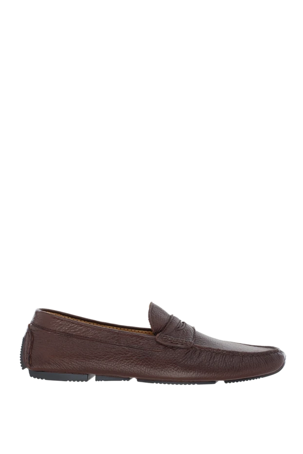 Cesare di Napoli man men's moccasins made of brown leather buy with prices and photos 139712 - photo 1