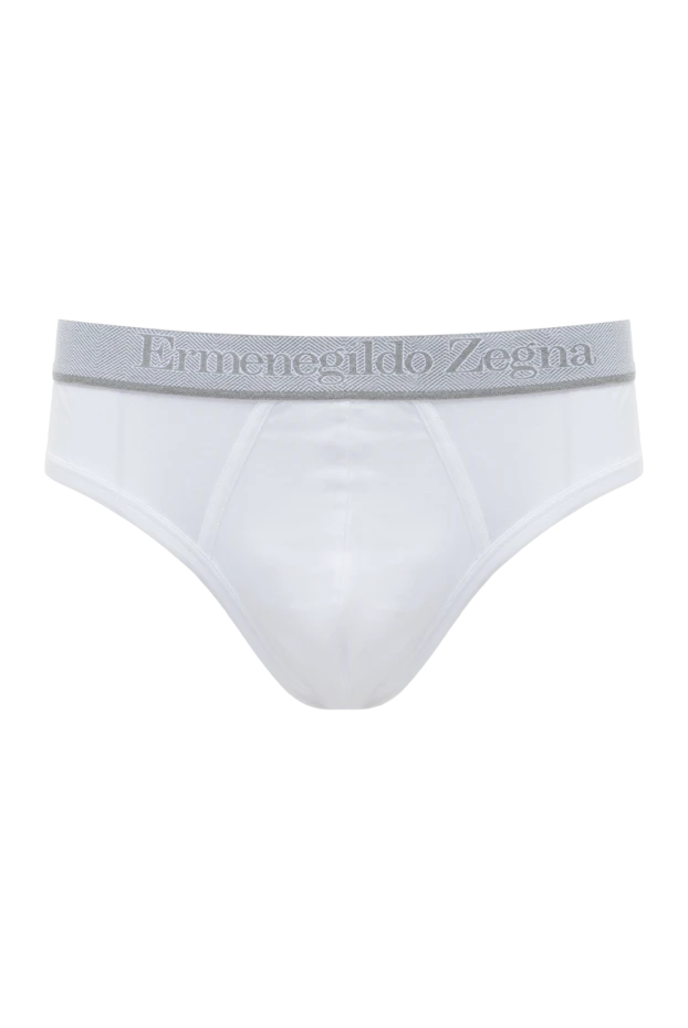 Ermenegildo Zegna man white men's briefs made of cotton and elastane 139739 - photo 1