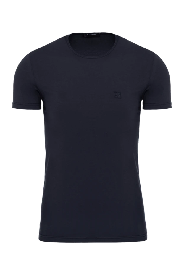 Ermenegildo Zegna man blue cotton and elastane t-shirt for men buy with prices and photos 139743 - photo 1