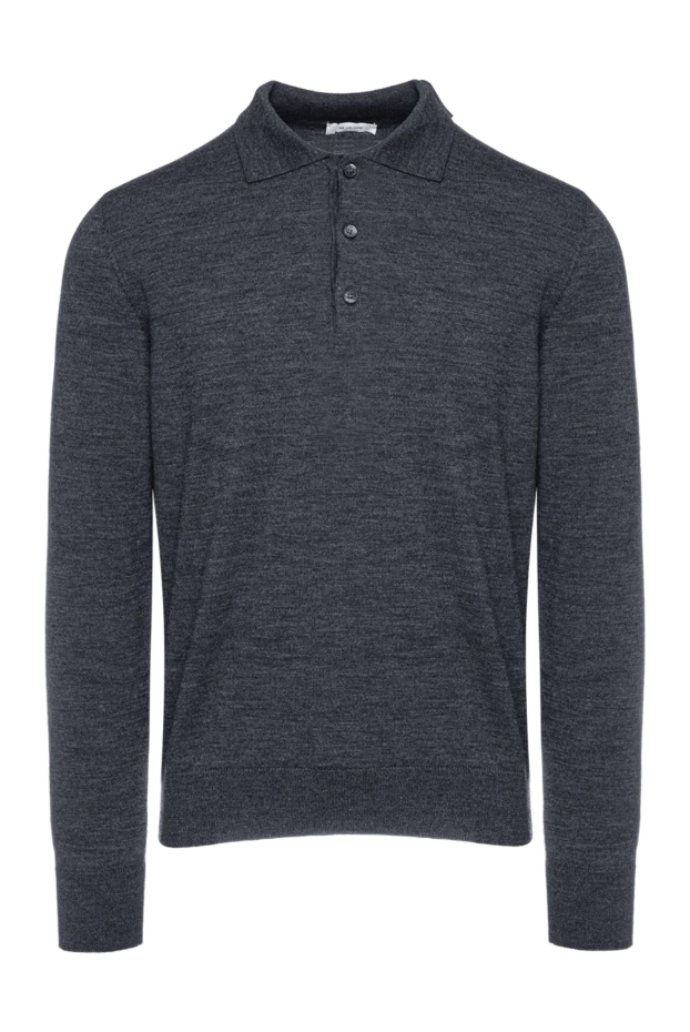 Bilancioni man wool long sleeve polo gray for men 139761 - photo 1