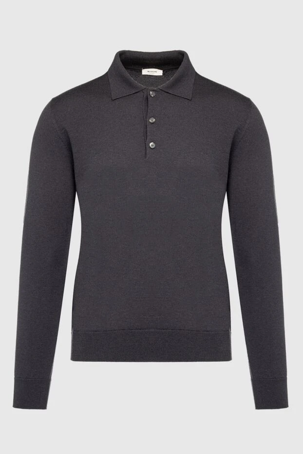 Bilancioni man wool long sleeve polo brown for men buy with prices and photos 139762 - photo 1