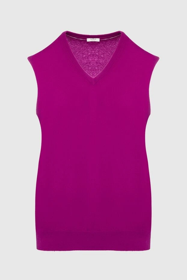 Men's cashmere vest pink