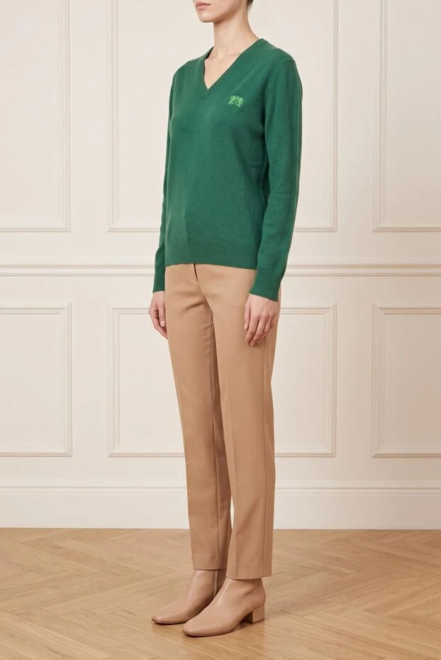 Bilancioni cashmere and silk jumper green for men 139769 - photo 2
