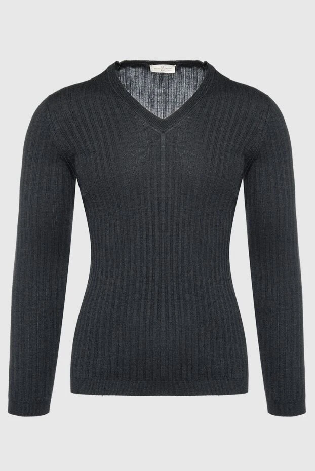 Bilancioni man jumper in cashmere, silk and wool gray for men buy with prices and photos 139770 - photo 1