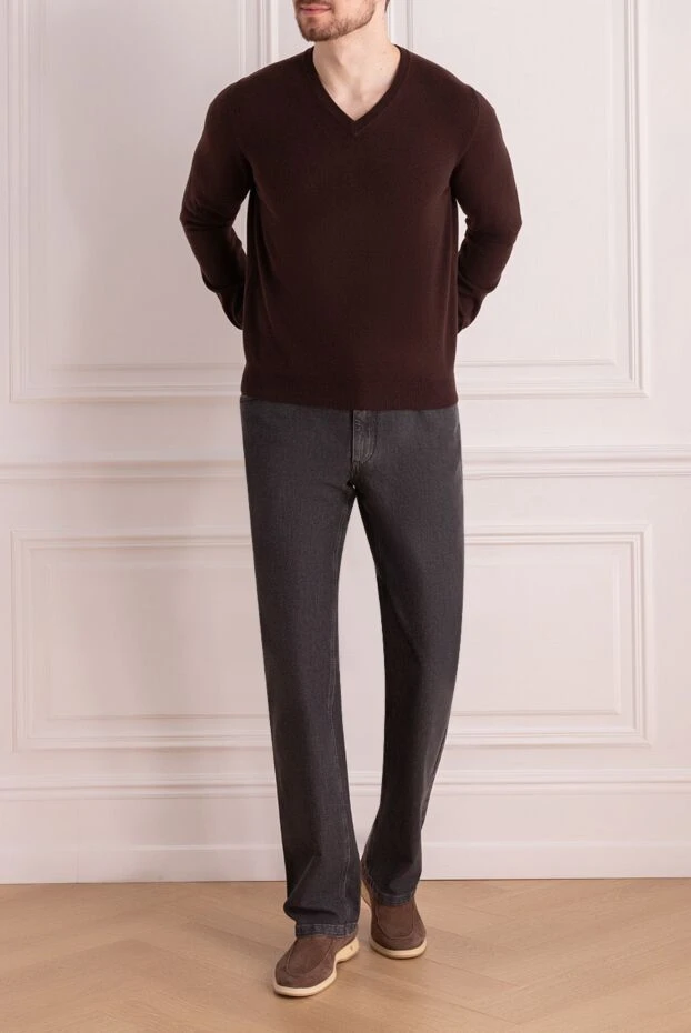Bilancioni man cashmere jumper brown for men buy with prices and photos 139777 - photo 2