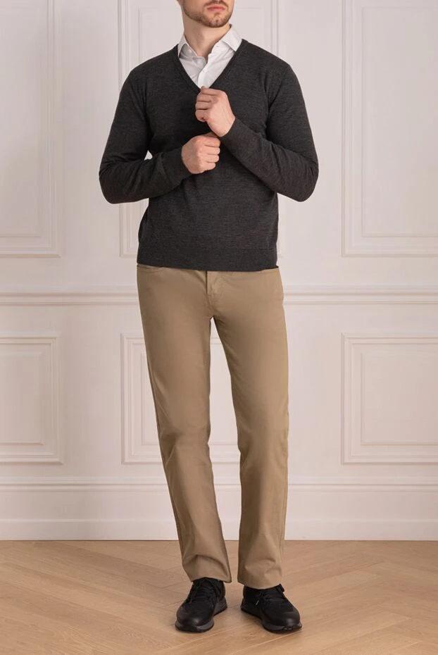 Bilancioni man wool jumper gray for men 139782 - photo 2