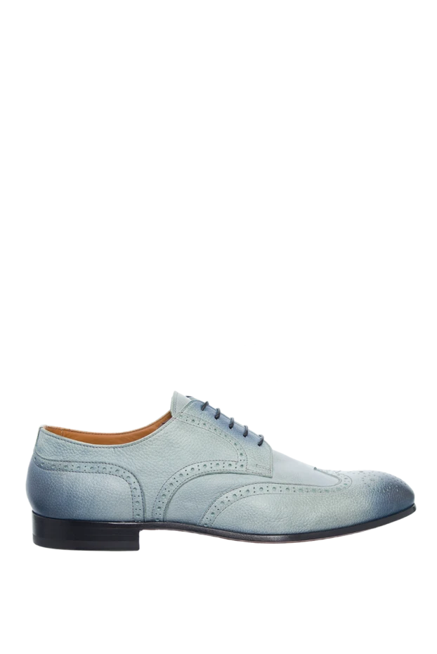 Doucal`s shoes for men made of blue leather 139835 - photo 1