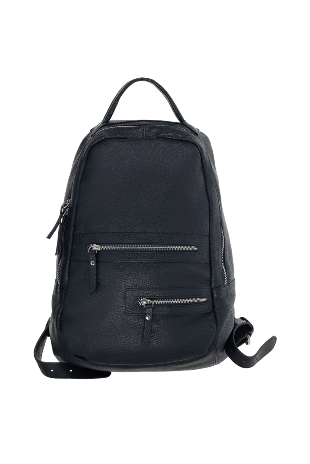 Doucal`s man blue leather backpack for men 139839 - photo 1