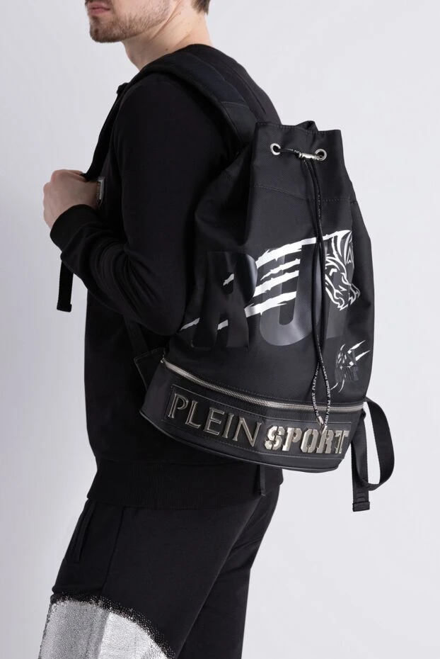 Plein Sport man polyester backpack black for men 139847 - photo 2