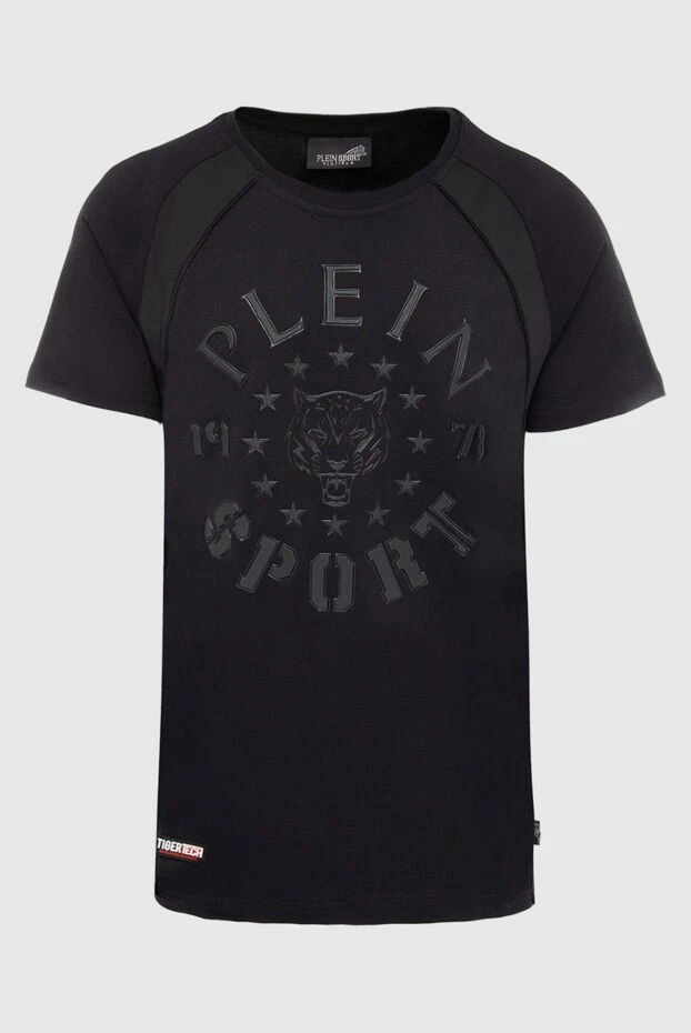 Plein Sport мужские футболка из хлопка черная мужская купить с ценами и фото 139851 - фото 1