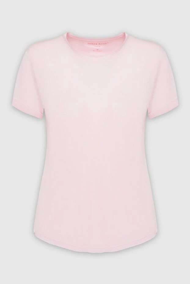 Derek Rose woman pink micromodal t-shirt for women buy with prices and photos 139862 - photo 1