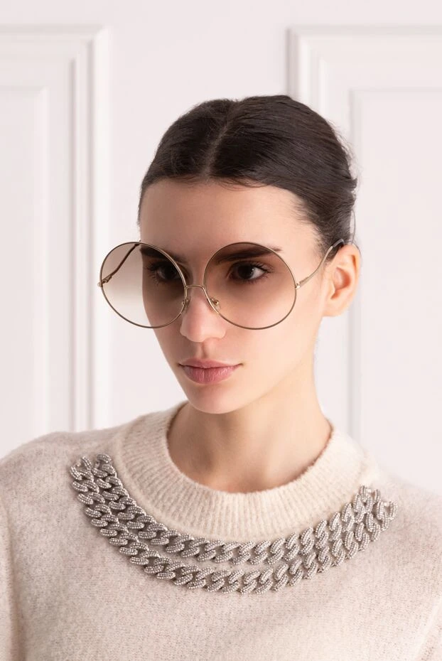 Spektre женские очки из пластика и металла коричневые женские купить с ценами и фото 139880 - фото 2