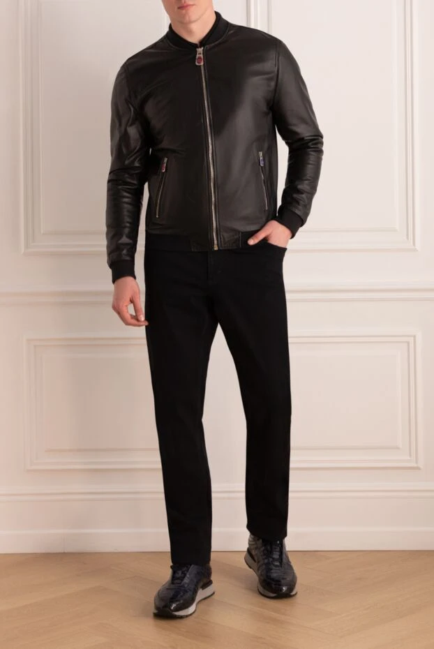 Billionaire man black leather jacket for men buy with prices and photos 139924 - photo 2