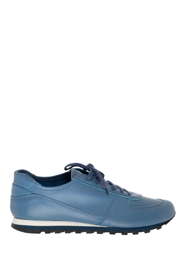 Andrea Ventura blue leather sneakers for men 139939 - photo 1