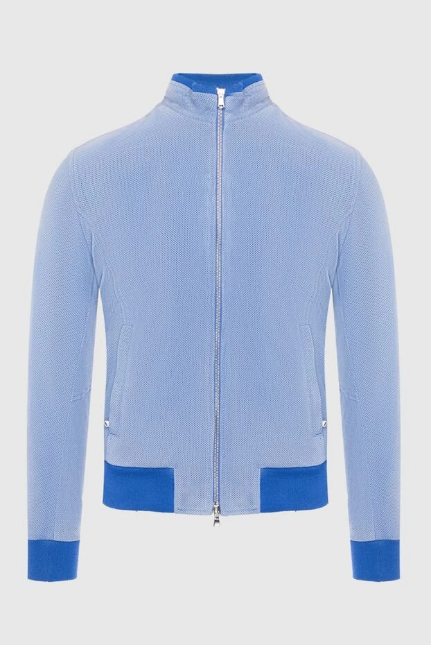 Barba Napoli мужские куртка замшевая голубая мужская купить с ценами и фото 139997 - фото 1