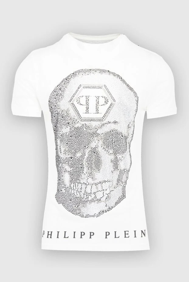 Philipp Plein white cotton t-shirt for men 140011 - photo 1