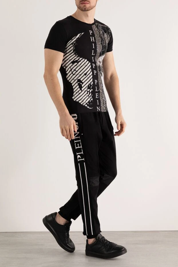 Philipp Plein men's black skull crystal t-shirt 195547 - photo 2
