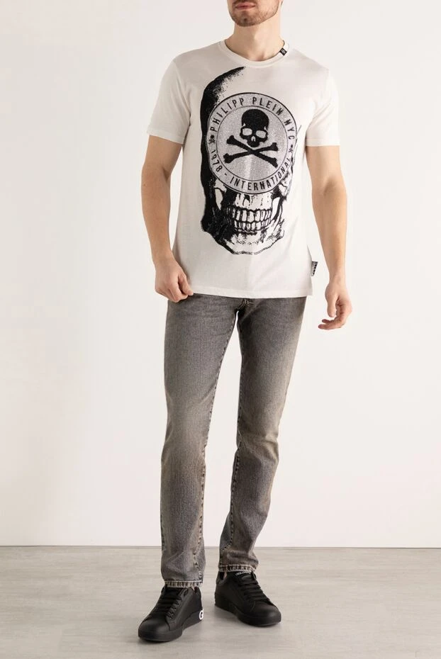 Philipp Plein man white cotton t-shirt for men buy with prices and photos 140016 - photo 2