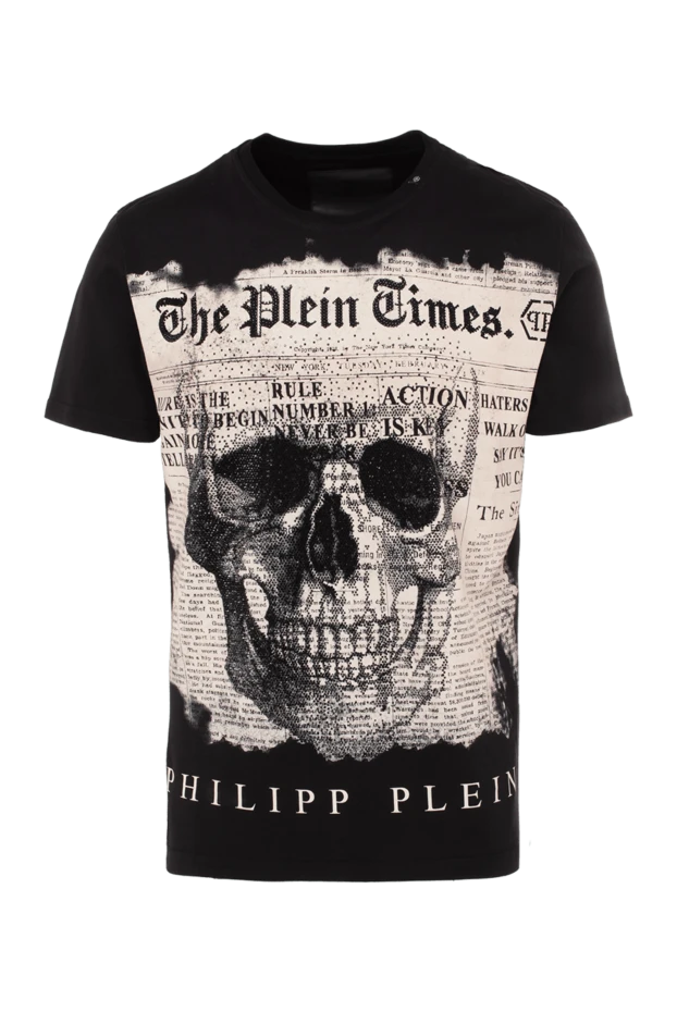 Philipp Plein man black cotton t-shirt for men buy with prices and photos 140019 - photo 1