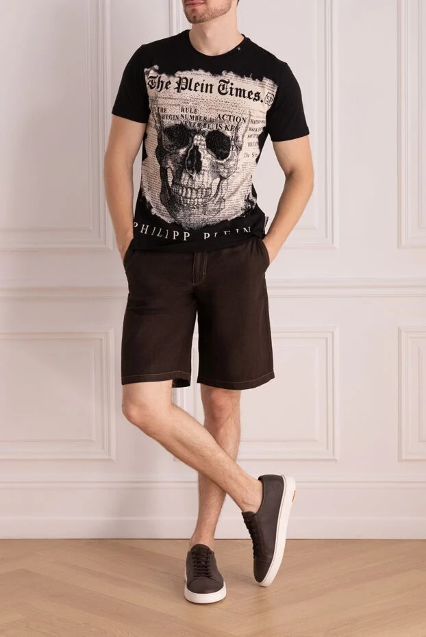 Philipp Plein man black cotton t-shirt for men buy with prices and photos 140019 - photo 2