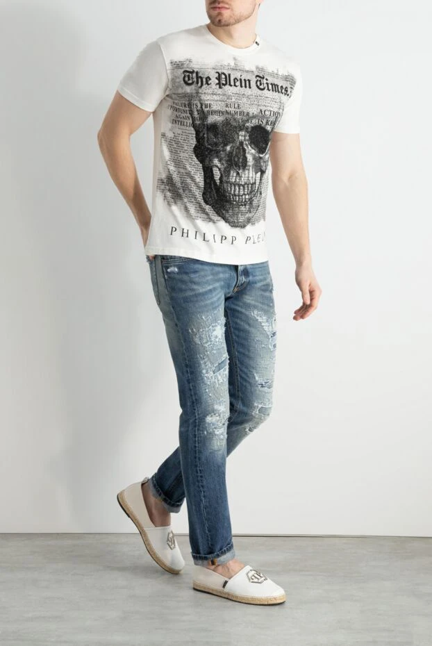 Philipp Plein man white cotton t-shirt for men buy with prices and photos 140020 - photo 2