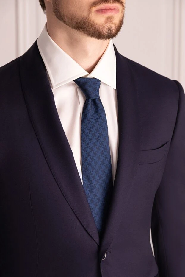 Billionaire мужские галстук из шелка синий мужской купить с ценами и фото 140058 - фото 2