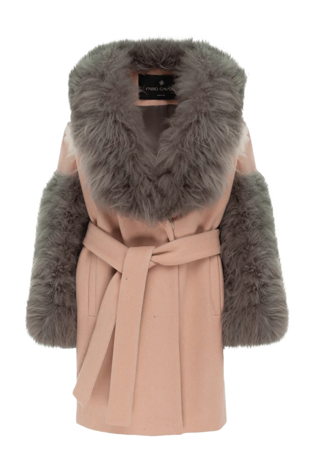 Fabio Gavazzi pink cashmere and llama coat for women 140070 - photo 1