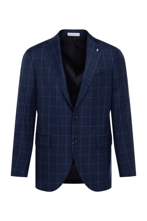 Sartoria Latorre мужские пиджак из шерсти синий мужской купить с ценами и фото 140089 - фото 1