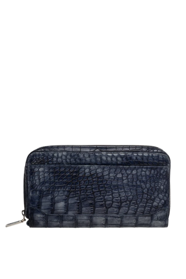 Tardini man men's blue alligator leather clutch buy with prices and photos 140098 - photo 1