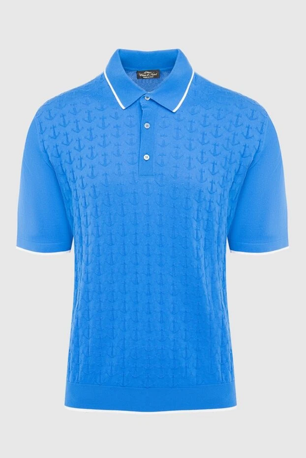 Cesare di Napoli man cotton polo blue for men buy with prices and photos 140116 - photo 1