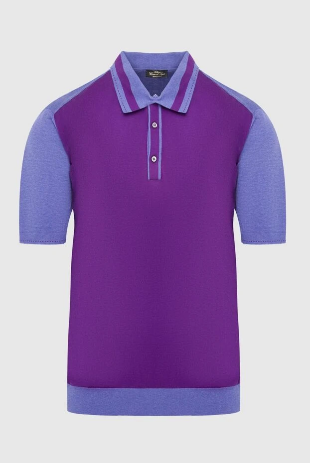 Cesare di Napoli man cotton polo purple for men buy with prices and photos 140124 - photo 1