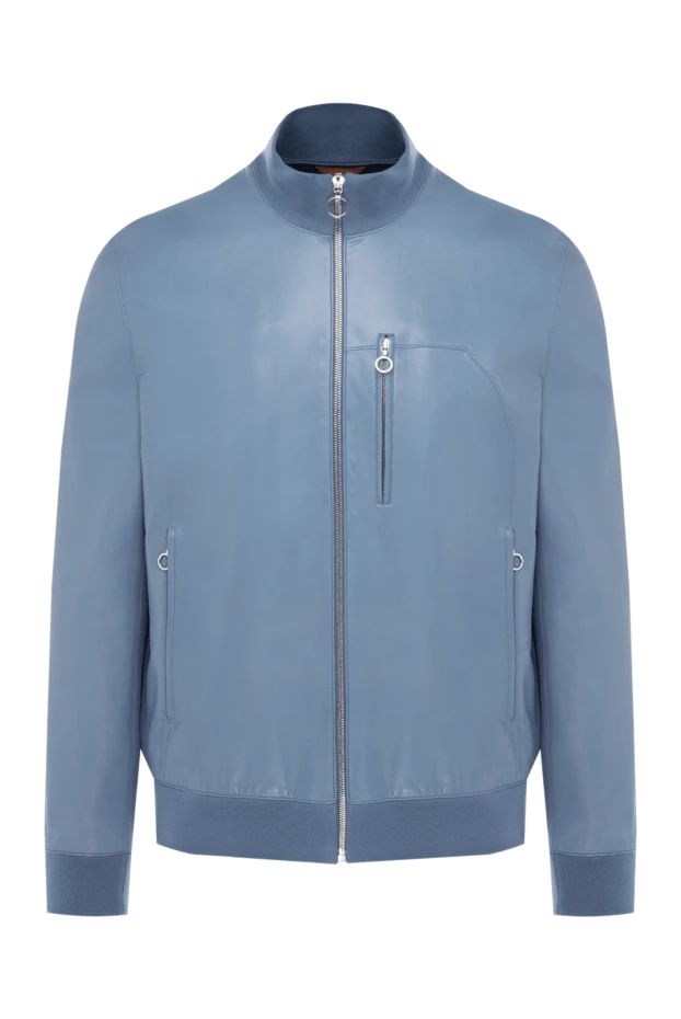 Seraphin man blue leather jacket for men buy with prices and photos 140169 - photo 1